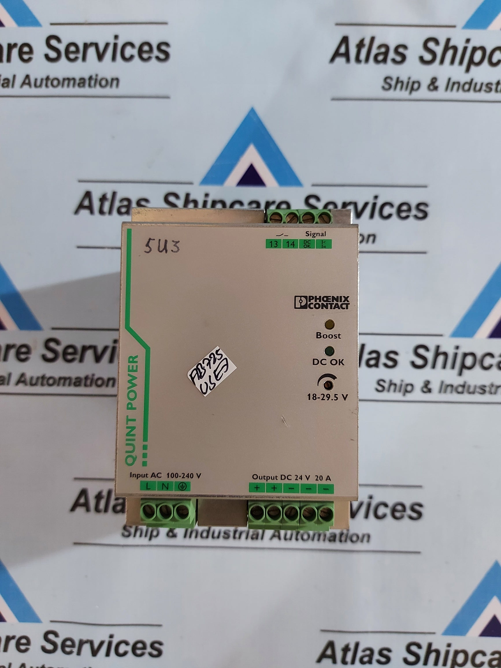 PHOENIX CONTACT QUINT-PS/1AC/24DC/20 POWER SUPPLY UNIT